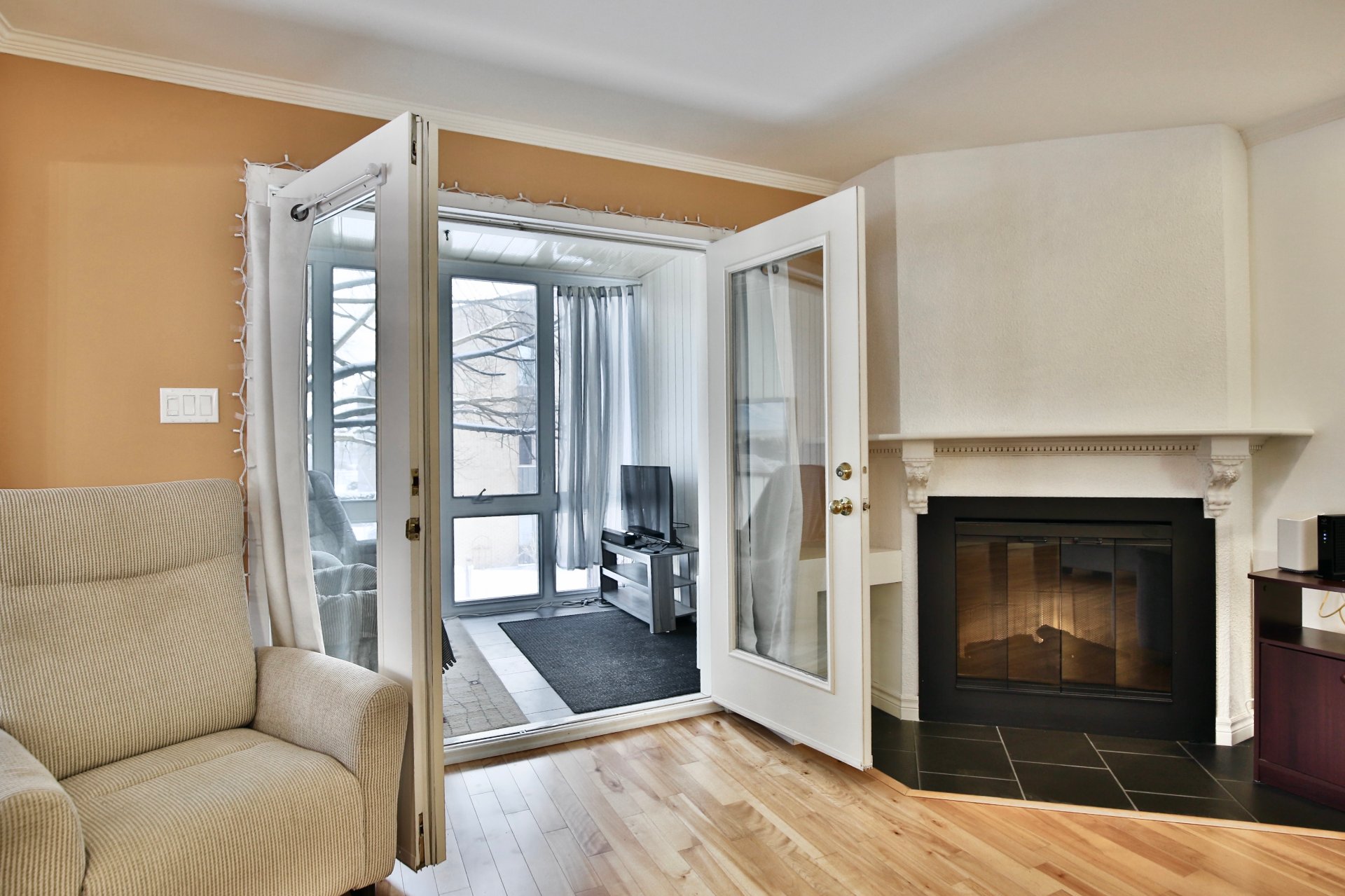 Entrée de la véranda