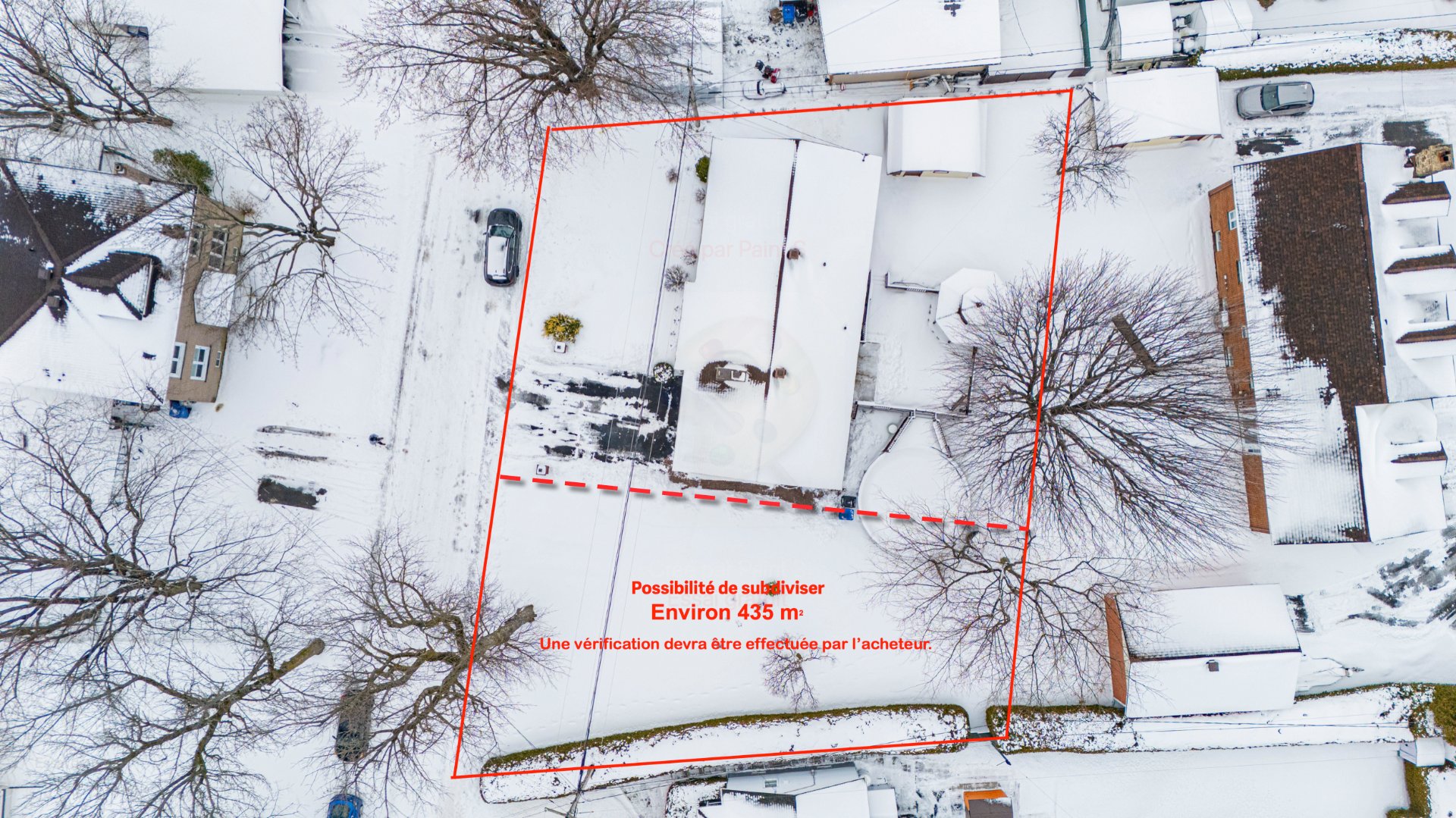 Terrain avec possibilité de subdivision.