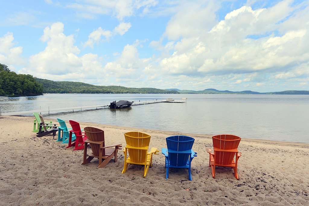 Accès au plan d'eau
