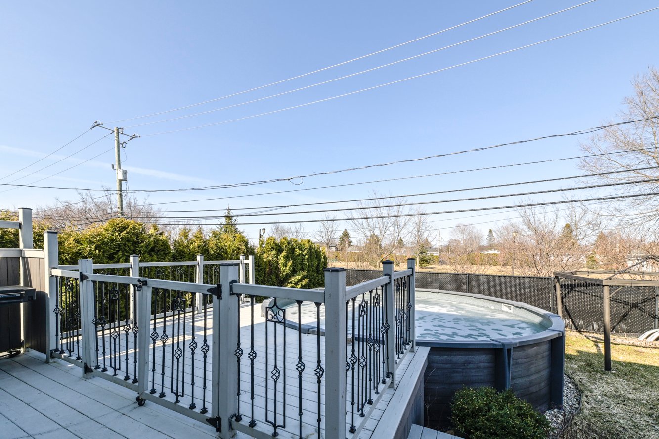 Terrasse pratique pour le BBQ