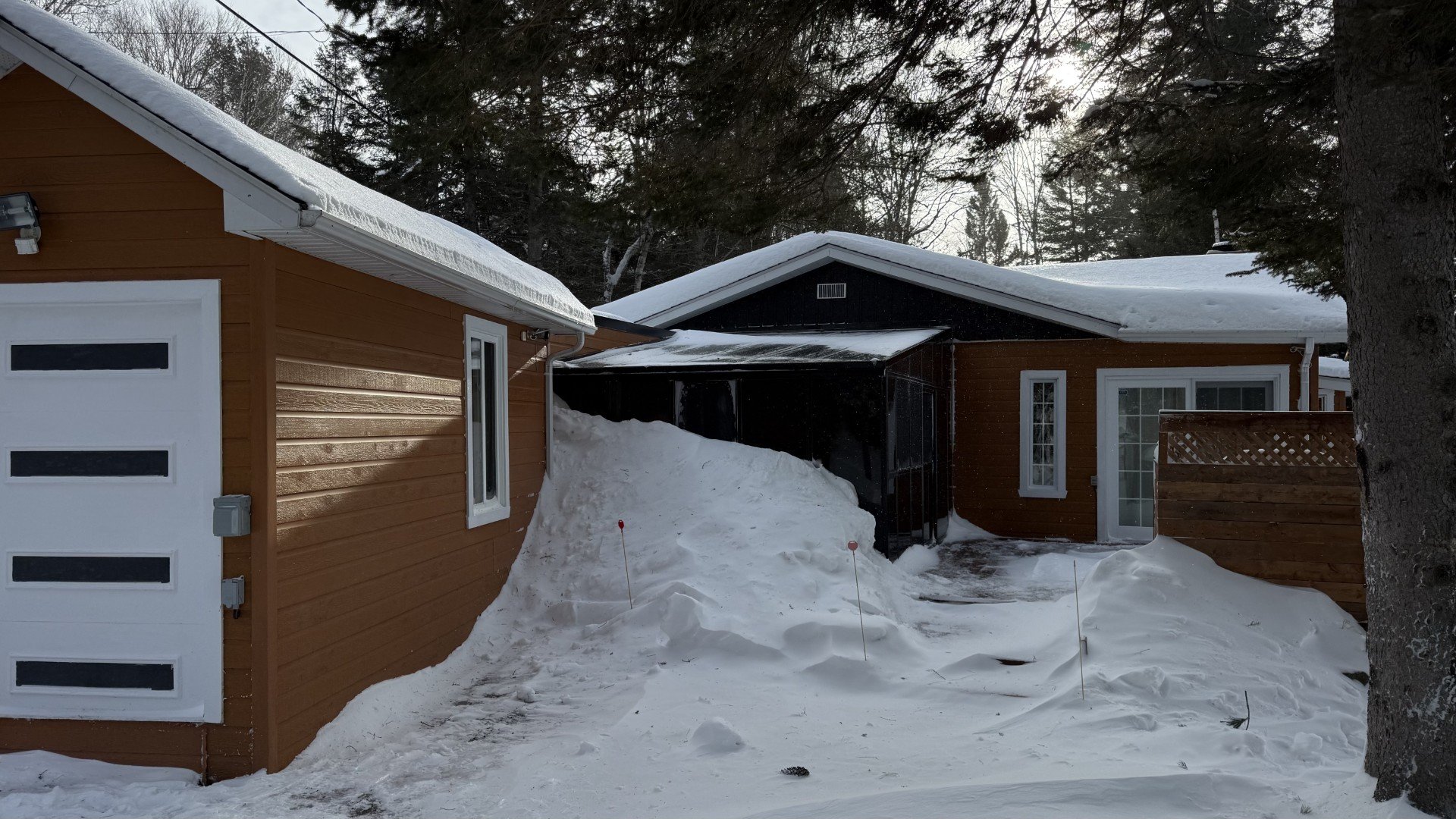Après une bordée de neige.