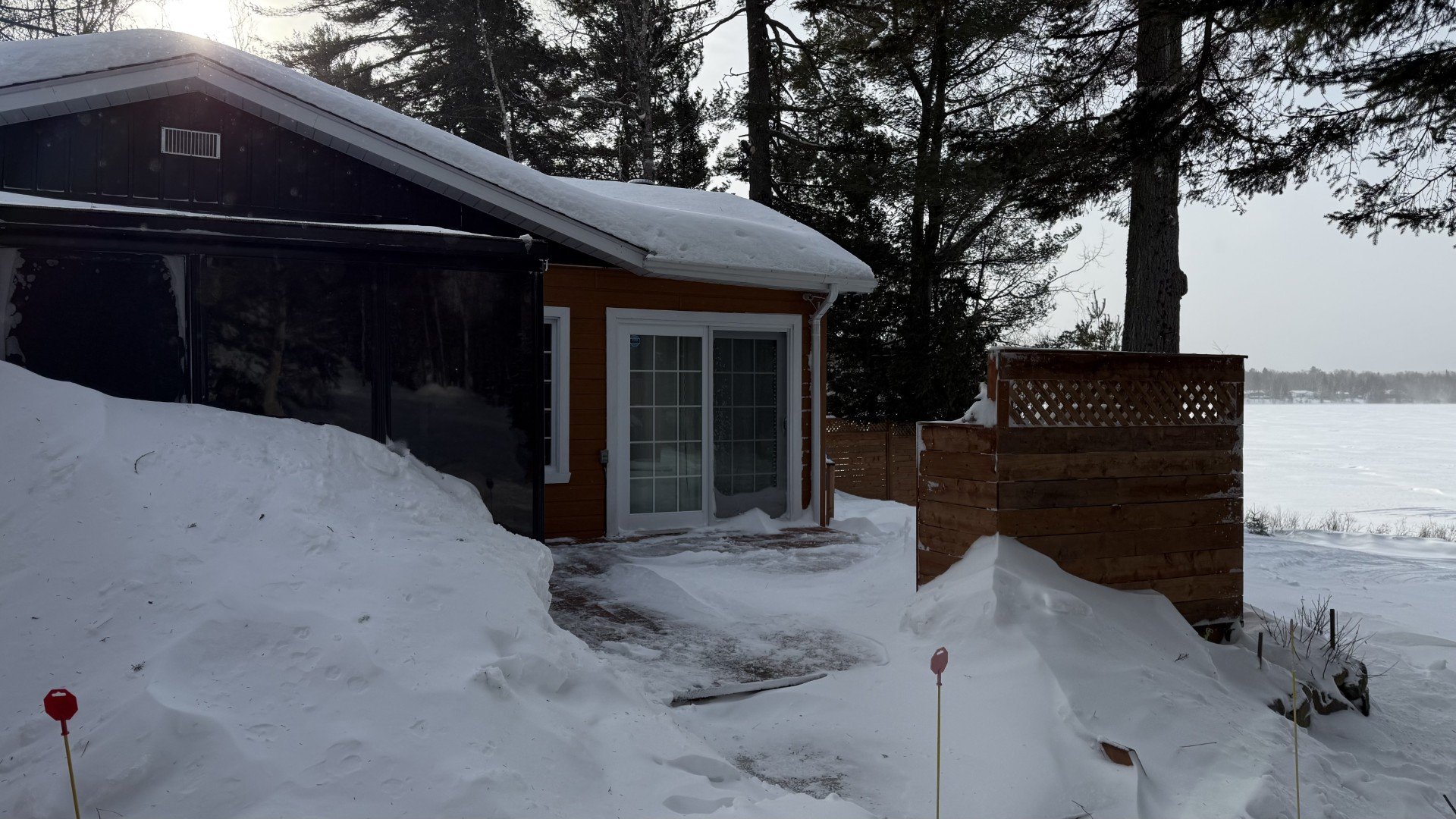 En hiver après une bordée de neige
