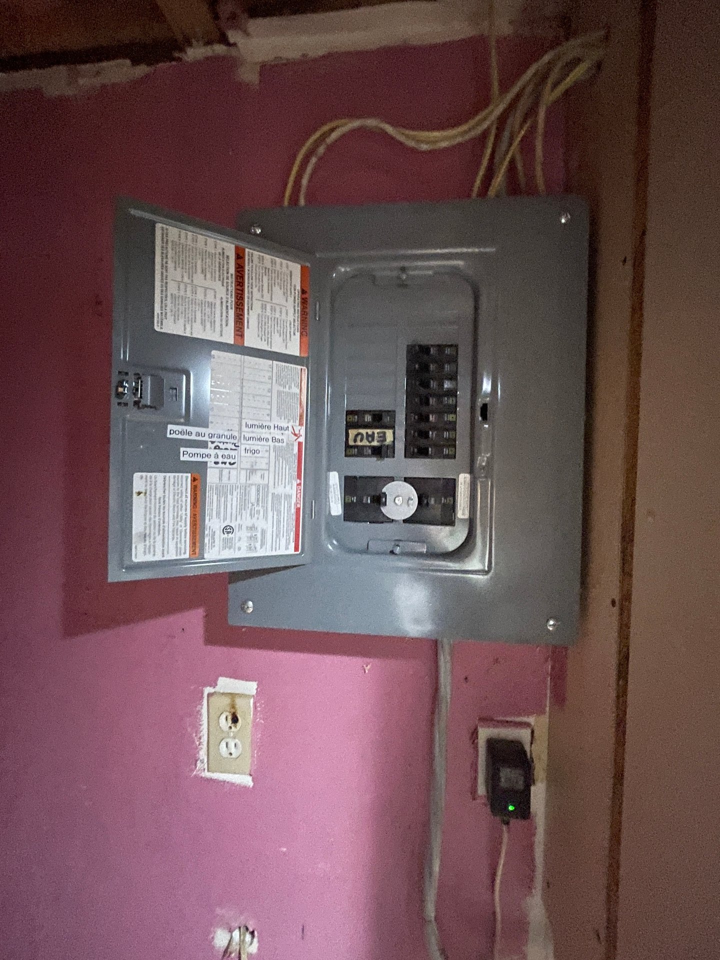 Panneau électrique pour génératrice