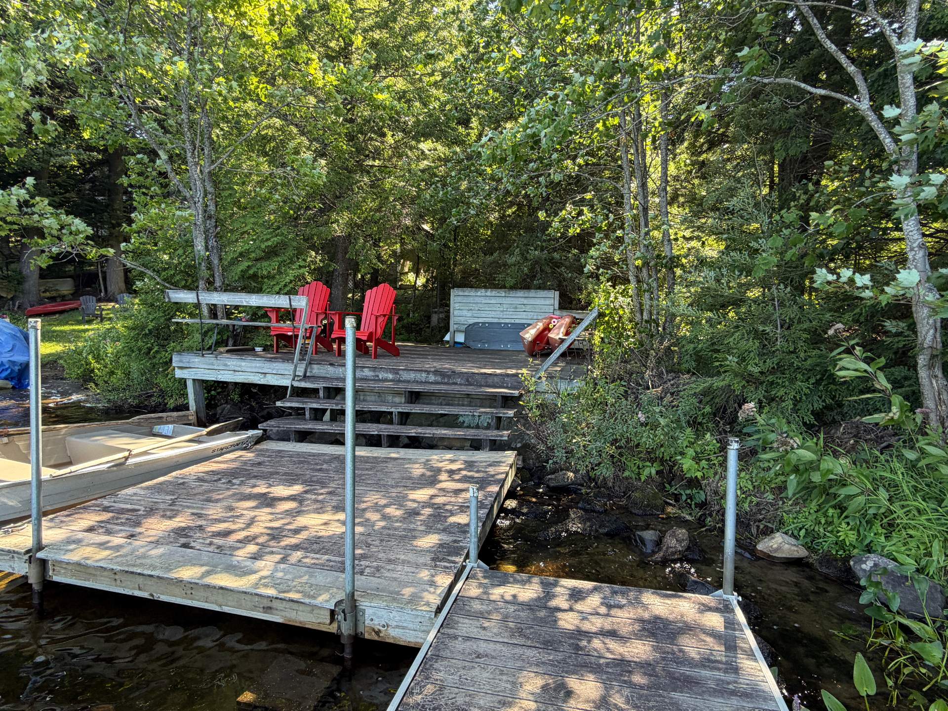 Accès au plan d'eau