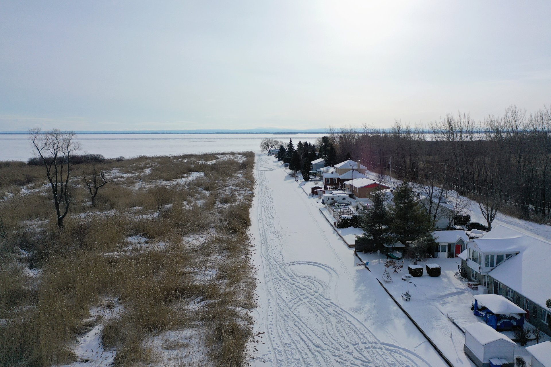 Accès au plan d'eau