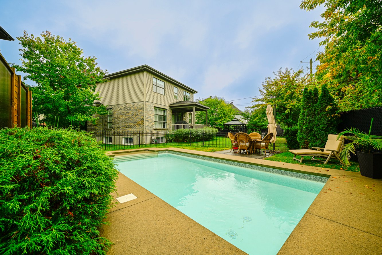 Piscine chauffée au sel