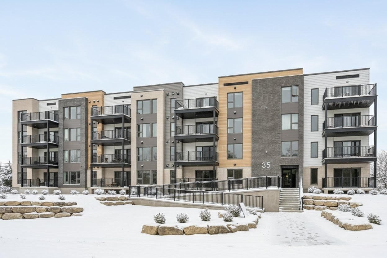 Immeuble voisin avec façade déjà terminée