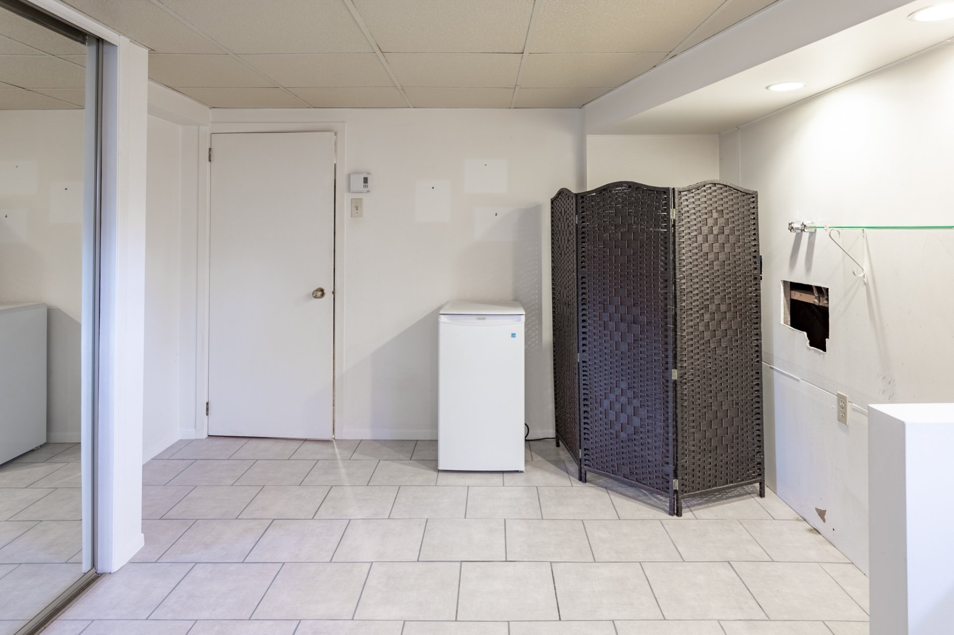 et salle de lavage.