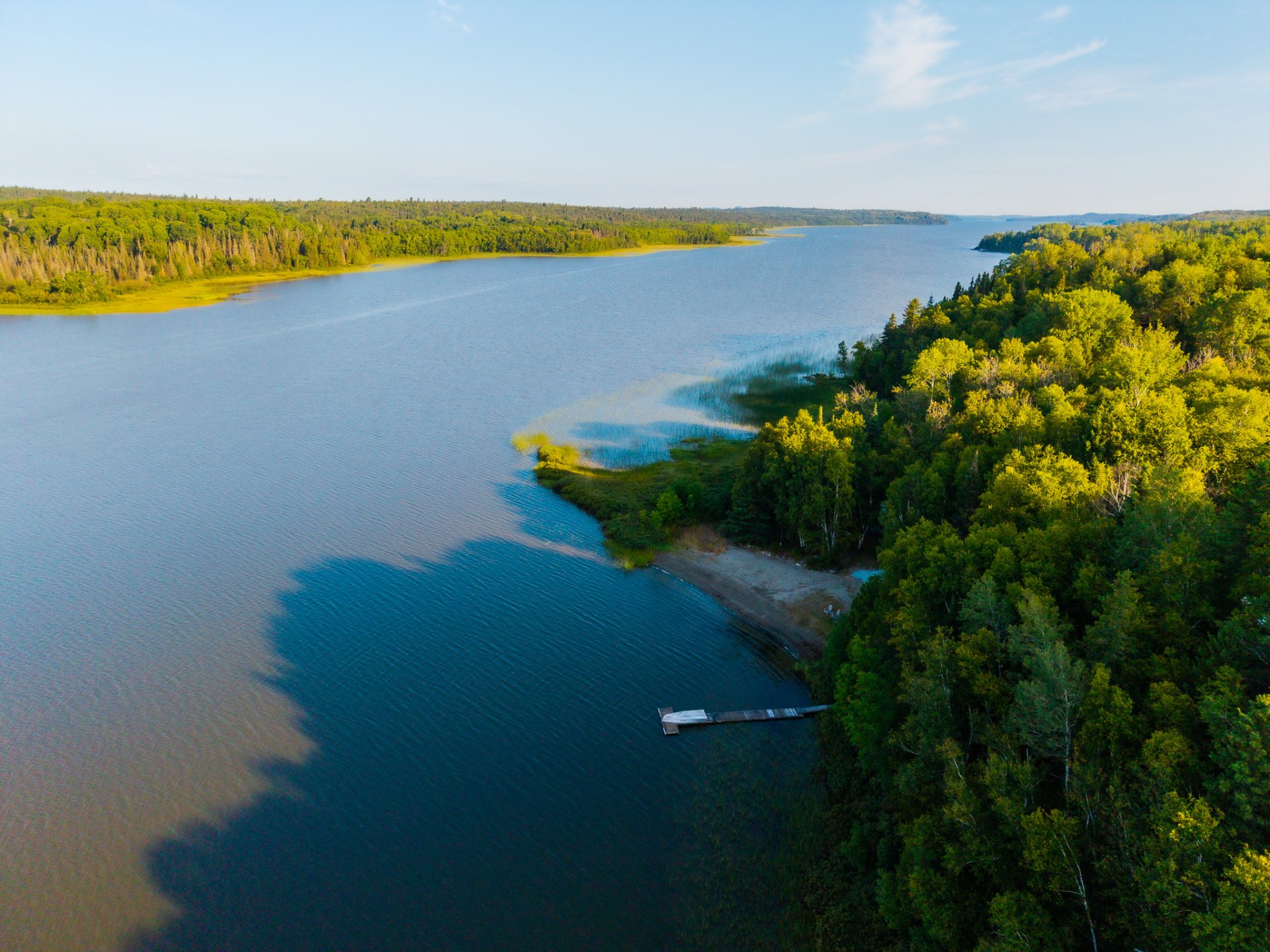 Vue aérienne du lac Opasatica