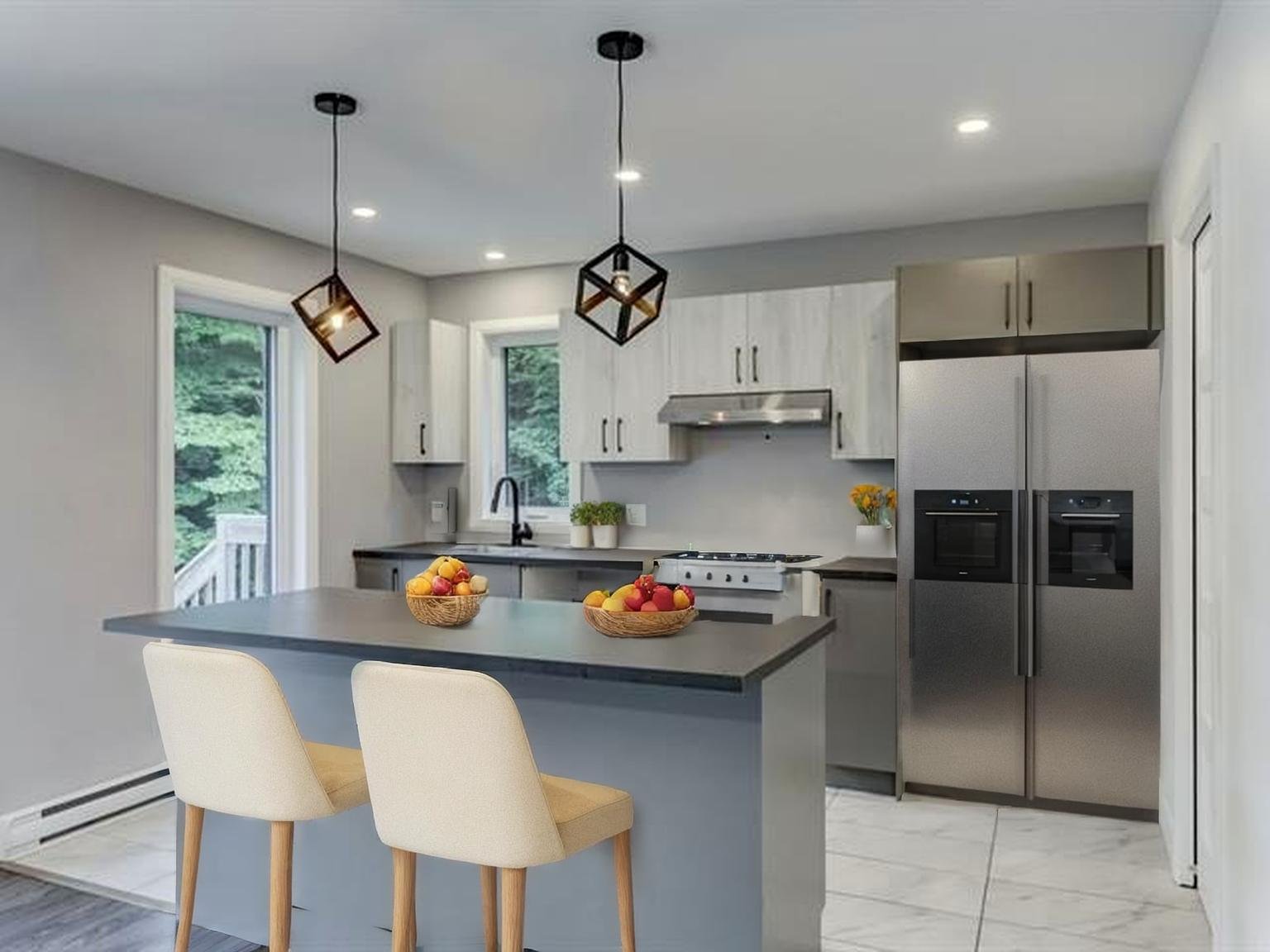 Cuisine meublée virtuellement